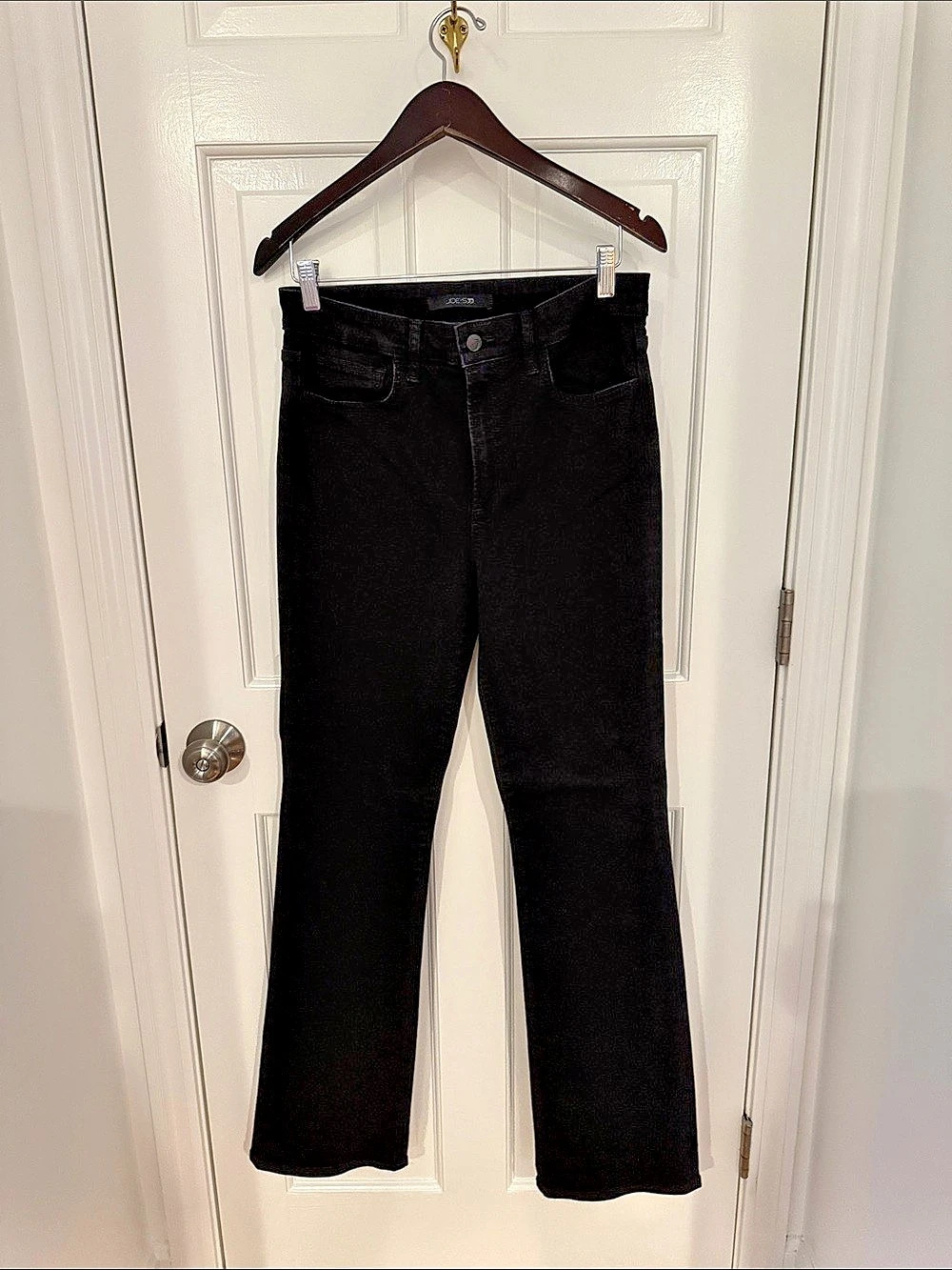 Joe's Jeans High Rise Bootcut Pluto Jeans in Black Waist 30